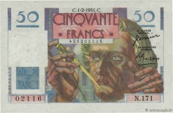 50 Francs LE VERRIER FRANCIA 1951 F.20.17 EBC+