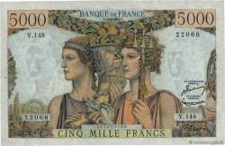 5000 Francs TERRE ET MER FRANCE 1956 F.48.11 SUP+