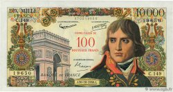 100 NF sur 10000 Francs BONAPARTE FRANCIA 1958 F.55.01 q.AU