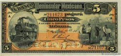 5 Pesos MEXICO Mérida 1914 PS.0465a fST+