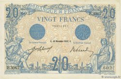 20 Francs BLEU FRANCE 1912 F.10.02 pr.SPL
