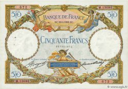50 Francs LUC OLIVIER MERSON type modifié FRANCE 1933 F.16.04 TTB+