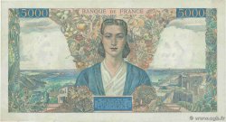 5000 Francs EMPIRE FRANÇAIS FRANKREICH 1945 F.47.17 fVZ