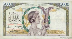 5000 Francs VICTOIRE Impression à plat FRANCE 1941 F.46.28 F+