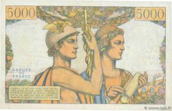 5000 Francs TERRE ET MER FRANCE 1957 F.48.17 VF