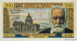 5 NF sur 500 Francs Victor HUGO FRANCE 1958 F.52.01 VF-