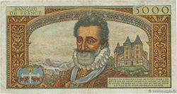 5000 Francs HENRI IV FRANCE 1957 F.49.01 TB+