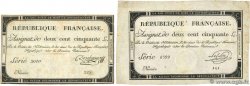 250 Livres Lot FRANKREICH 1793 Ass.45a S