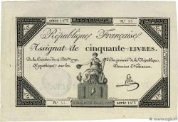 50 Livres FRANCE 1792 Ass.39a