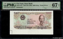 2000 Dong Épreuve VIETNAM 1988 P.107e UNC
