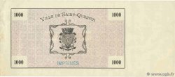 1000 Francs Spécimen FRANCE régionalisme et divers Saint-Quentin 1915 JP.02-2067s pr.SUP