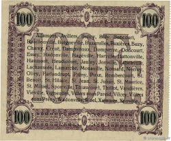 100 Francs FRANCE régionalisme et divers Thiaucourt et Saint Mihiel 1917 JP.54-107 SUP