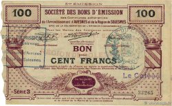 100 Francs FRANCE régionalisme et divers Avesnes 1917 JP.59-220 SUP