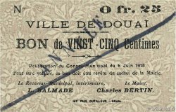 25 centimes Annulé FRANCE régionalisme et divers Douai 1915 JP.59-737 NEUF