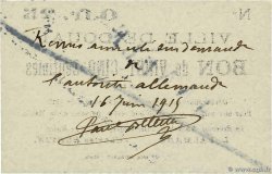 25 centimes Annulé FRANCE régionalisme et divers Douai 1915 JP.59-737 NEUF