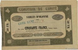 50 Francs FRANCE régionalisme et divers Sables-d