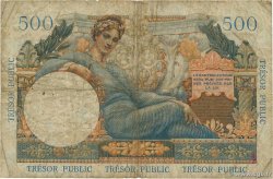 5NF sur 500 Francs TRÉSOR PUBLIC FRANCIA 1960 VF.37.01 B