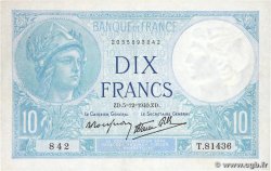 10 Francs MINERVE modifié FRANCE 1940 F.07.23 pr.SUP
