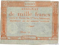 1000 Francs FRANCE 1795 Ass.50a TB