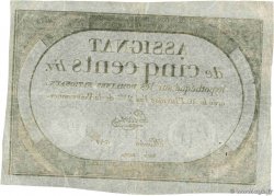 500 Livres FRANCE 1794 Ass.47a F+