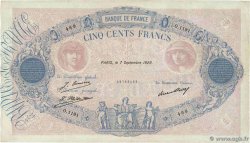 500 Francs BLEU ET ROSE FRANKREICH 1929 F.30.32 fSS