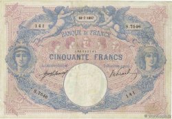 50 Francs BLEU ET ROSE FRANCE 1917 F.14.30 pr.TTB