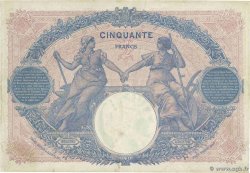 50 Francs BLEU ET ROSE FRANCE 1917 F.14.30 pr.TTB