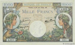 1000 Francs COMMERCE ET INDUSTRIE FRANKREICH 1944 F.39.09 fST