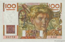 100 Francs JEUNE PAYSAN FRANCE 1948 F.28.17 UNC-