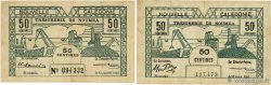 50 Centimes Lot NOUVELLE CALÉDONIE 1942 P.51 et P.54 F+