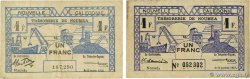 1 Franc Lot NOUVELLE CALÉDONIE 1942 P.52 et P.55b F