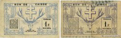 1 Franc Lot NOUVELLE CALÉDONIE 1942 P.52 et P.55b F