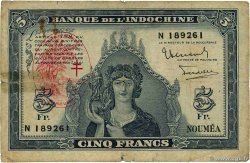 5 Francs NEW HEBRIDES 1945 P.05 G
