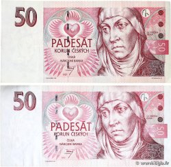 50 Korun Lot REPUBBLICA CECA 1997 P.17a BB