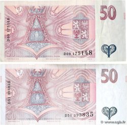50 Korun Lot REPUBBLICA CECA 1997 P.17a BB