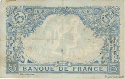 5 Francs BLEU FRANCE 1915 F.02.24 F+