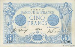 5 Francs BLEU FRANCE 1915 F.02.28 VF+
