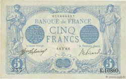 5 Francs BLEU FRANCIA 1916 F.02.37