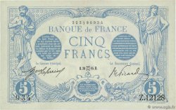 5 Francs BLEU FRANCE 1916 F.02.39 XF+