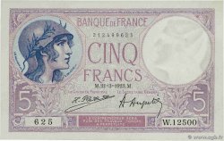 5 Francs FEMME CASQUÉE FRANCIA 1923 F.03.07