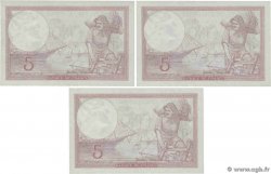 5 Francs FEMME CASQUÉE modifié Consécutifs FRANCE 1939 F.04.12 UNC-