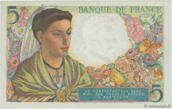 5 Francs BERGER Numéro radar FRANCIA 1943 F.05.01 AU