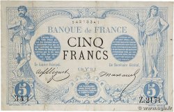 5 Francs NOIR FRANCE 1873 F.01.16 TB