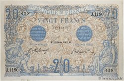 20 Francs BLEU FRANCE 1912 F.10.02 TTB+