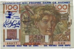 100 Francs JEUNE PAYSAN Publicitaire FRANCE 1952 F.28.31 NEUF