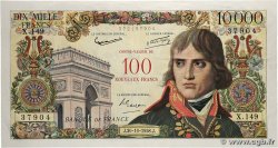 100 NF sur 10000 Francs BONAPARTE FRANCE 1958 F.55.01 TTB