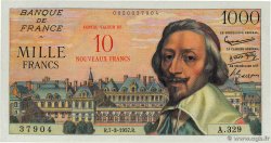 10 NF sur 1000 Francs RICHELIEU FRANCE 1957 F.53.01 AU