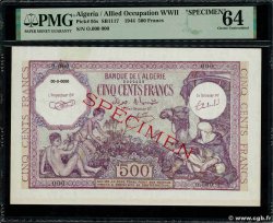500 Francs Spécimen ALGÉRIE 1944 P.095s