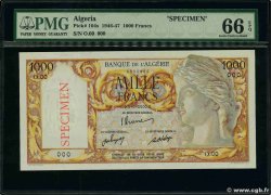 1000 Francs Spécimen ALGÉRIE 1946 P.104s