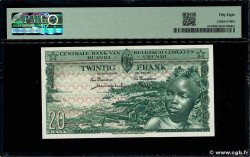 20 Francs CONGO BELGE 1957 P.31 SPL